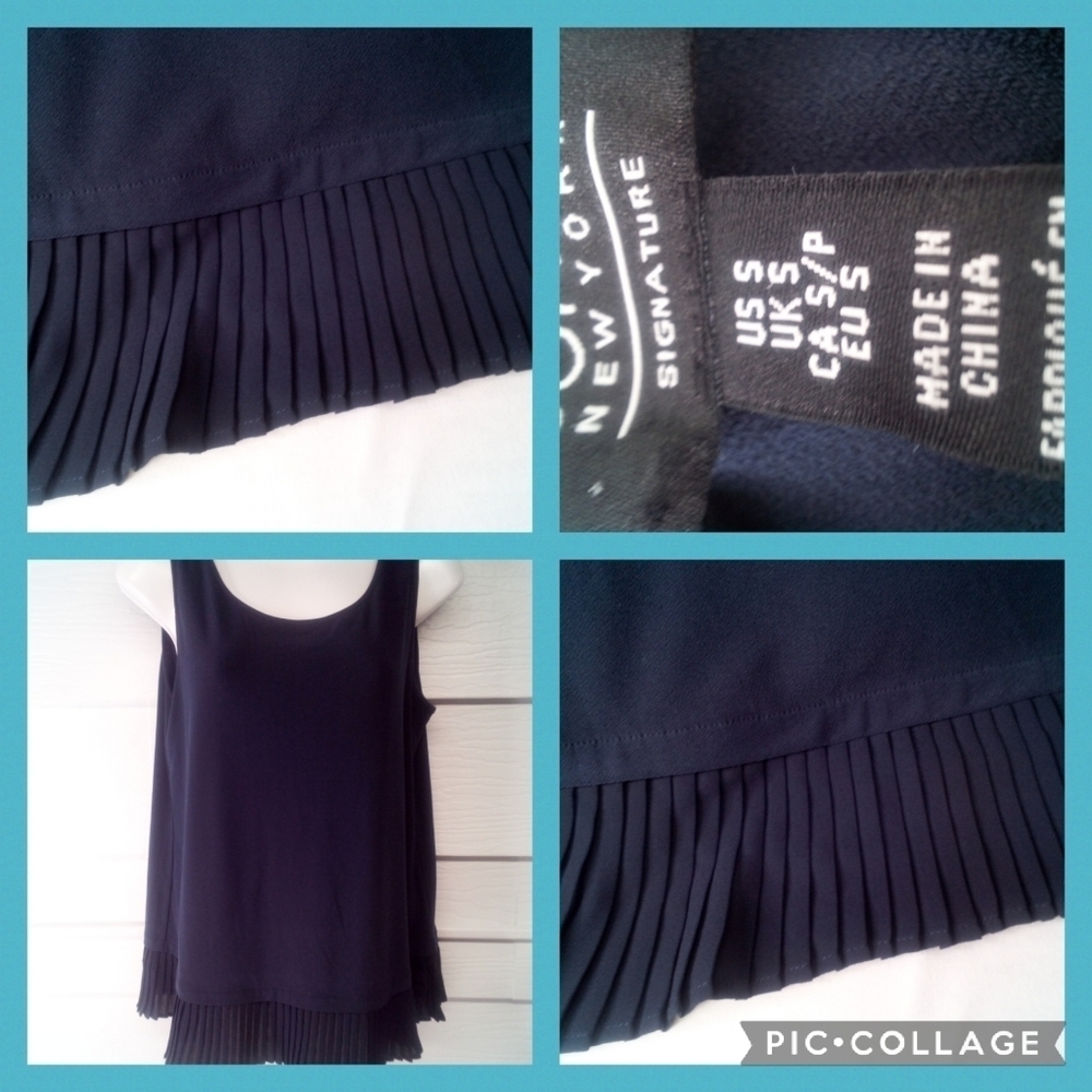 Blue fringe blouses